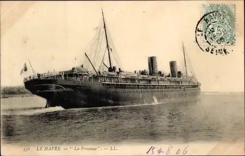 Ak Le Havre, La Provence, CGT, French Line