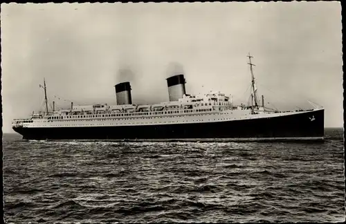 Ak Paquebot Ile de France, CGT, French Line