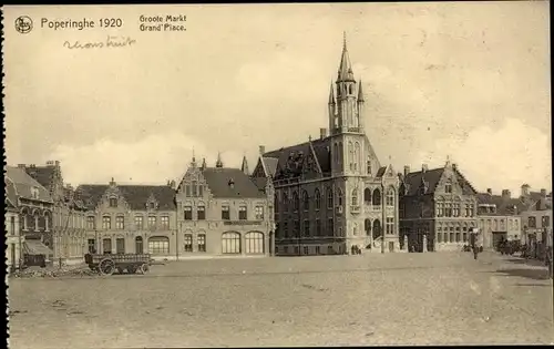 Ak Poperinghe Poperinge Westflandern, Groote Markt