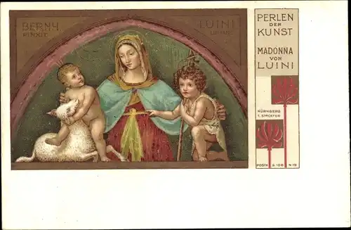 Künstler Ak Luini, Bernardino, Madonna