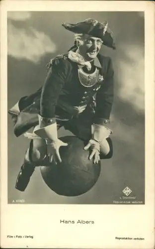 Ak Schauspieler Hans Albers, Portrait, Münchhausen