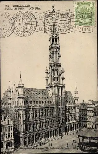 Ak Bruxelles Brüssel, Rathaus