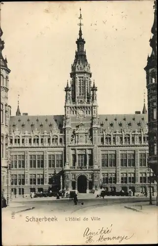 Ak Schaerbeek Schaarbeek Bruxelles Brüssel, Rathaus