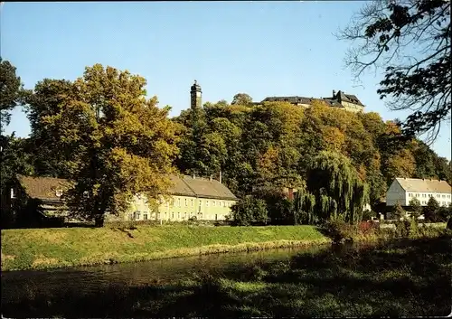 Ak Greiz im Vogtland, Oberes Schloss, Herbst