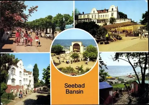 Ak Ostseebad Bansin Heringsdorf auf Usedom, FDGB Erholungsheim Josef Orlopp, Aufbau, Promenade