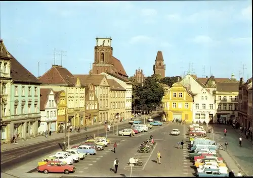 Ak Cottbus in der Niederlausitz, Altmarkt, Autos