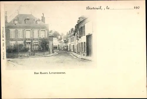 Ak Breteuil Oise, Rue Raoul Levavasseur
