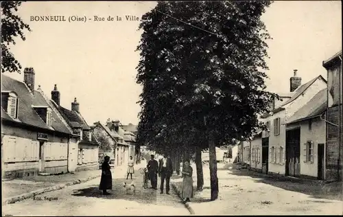 Ak Bonneuil-Oise, Stadtstraße