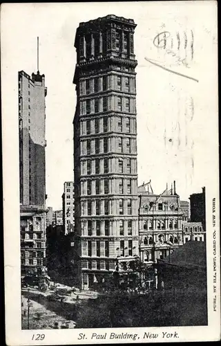 Ak New York City USA, St. Paul Building