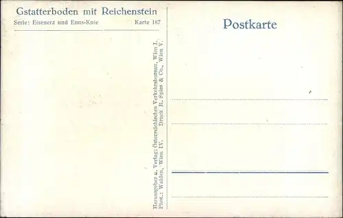 Ak Gstatterboden Admont Steiermark, Bahnhof, Reichenstein