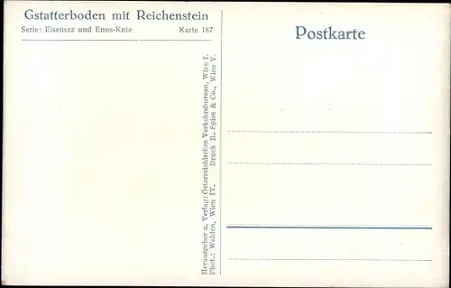 Ak Gstatterboden Admont Steiermark, Bahnhof, Reichenstein