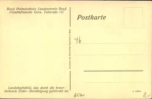 Ak Gera in Thüringen, An der Elster