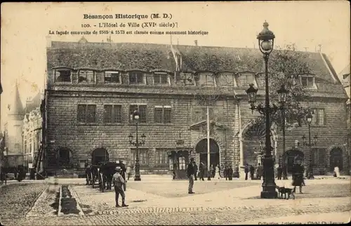 Ak Besançon Doubs, Rathaus