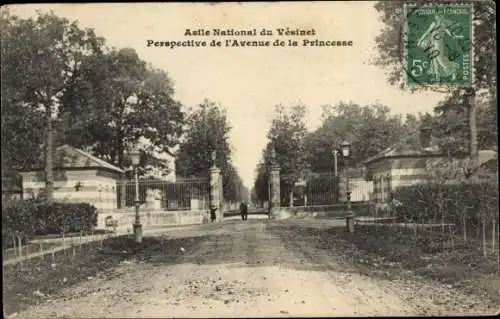 Ak Le Vésinet Yvelines, Asile National, Avenue de la Princesse