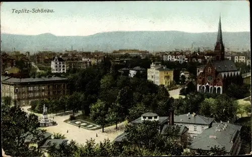 Ak Teplice Šanov Teplitz Schönau Region Aussig, Totalansicht