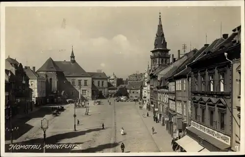 Ak Chomutov Komotau Region Aussig, Marktplatz