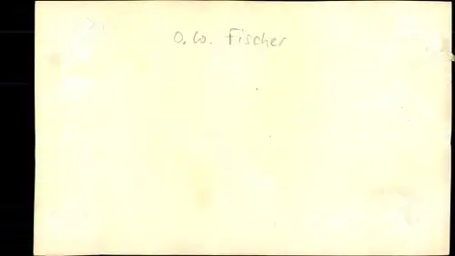 Foto Schauspieler? O. Fischer, Portrait, Autogramm