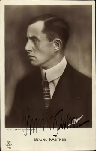 Ak Schauspieler Bruno Kastner, Portrait, Autogramm