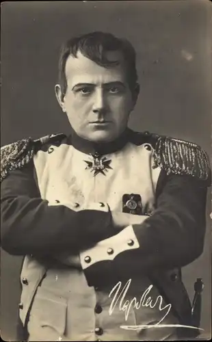 Foto Ak Schauspieler als Napoleon