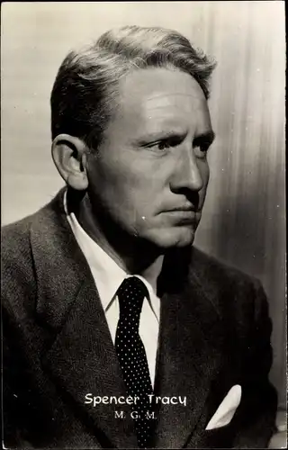 Ak Schauspieler Spencer Tracy, Portrait, MGM