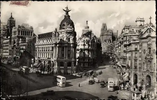 Ak Madrid Spanien, Avenida de Jose Antonio