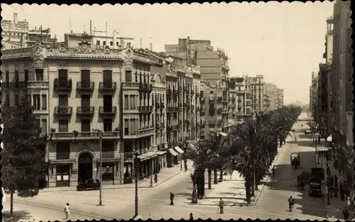 Ak Valencia Stadt Spanien, Avenida de Jose Antonio