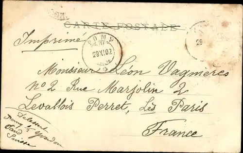 Präge Litho Luzern Stadt Schweiz, Der Löwe von Luzern