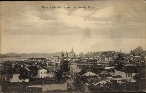 Ak Rio de Janeiro, Brasilien, Totalansicht