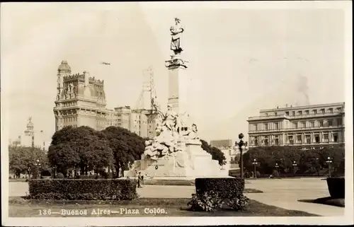 Ak Buenos Aires, Argentinien, Plaza Colon
