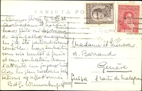 Ak Buenos Aires, Argentinien, Plaza Colon