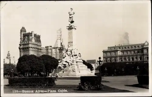 Ak Buenos Aires, Argentinien, Plaza Colon