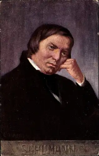 Künstler Ak Eichhorn, Komponist Robert Schumann