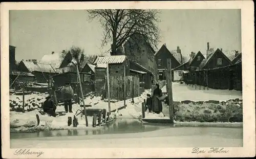 Ak Schleswig an der Schlei, Der Holm