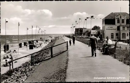 Ak Ostseebad Schönberg in Holstein, Promenade