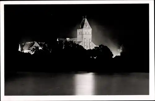 Ak Ratzeburg im Herzogtum Lauenburg, Dom, Heinrich des Löwen, Ratzeburger See, Nacht