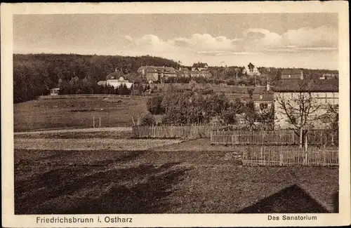 Ak Friedrichsbrunn Thale im Harz, Sanatorium