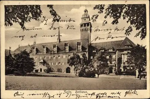 Ak Zeitz im Burgenlandkreis, Rathaus