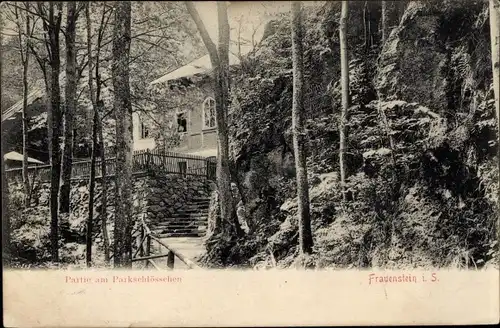 Ak Frauenstein im Erzgebirge, Parkschlösschen