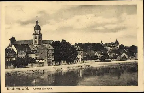 Ak Kitzingen in Mainfranken Bayern, Oberer Mainquai