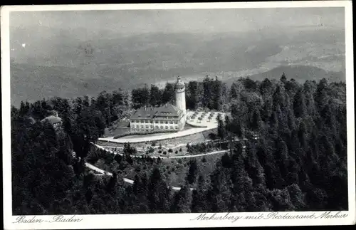 Ak Baden Baden am Schwarzwald, Merkurberg, Restaurant Merkur