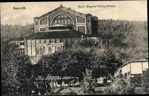 Ak Bayreuth in Oberfranken, Richard Wagner Festspielhaus