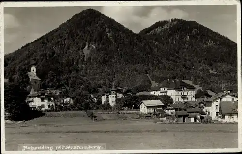 Foto Ak Ruhpolding in Oberbayern, Teilansicht mit Westernberg