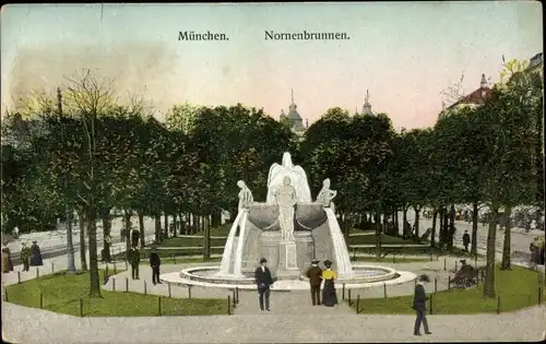 Ak München, Nornenbrunnen