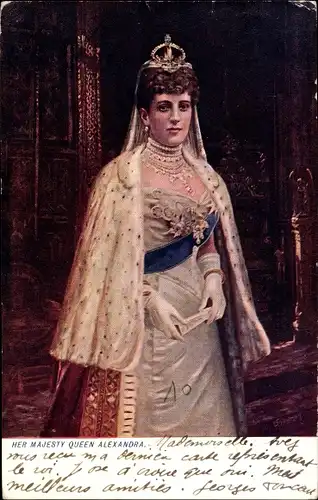 Litho Ihrer Majestät Königin Alexandra