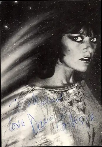 Ak Sängerin Dana Gillespie, Portrait, Autogramm