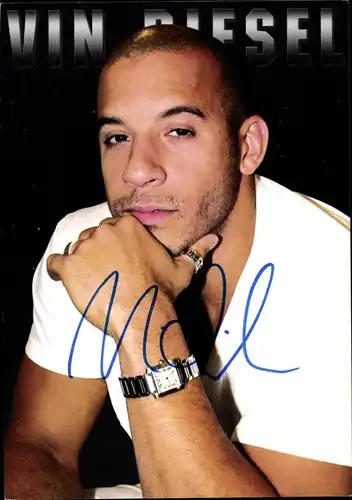 Ak Schauspieler Vin Diesel, Portrait, Autogramm