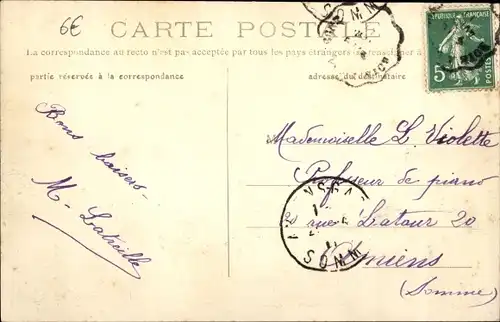 Ak Villers-sur-Courdun Oise, Chateau de Rimberlieu, Aile gauche, Pavillon Louis XVI