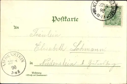 Litho Bad Wilhelmshöhe Kassel in Hessen, Kaskaden, Denkmal, Schloss