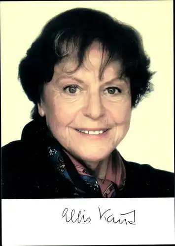 Ak Schriftstellerin Ellis Kaut, Pumuckl, Portrait, Autogramm