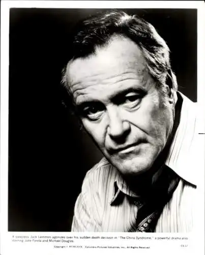 Foto Schauspieler Jack Lemmon, The China Syndrome, Pressefoto